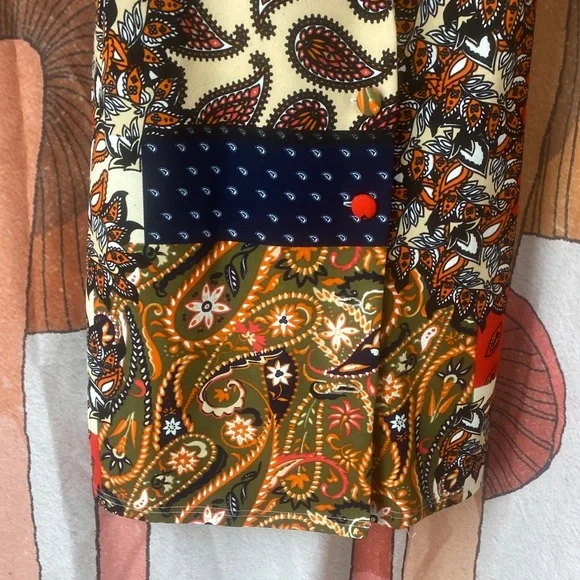 ZARA Paisley collared shirt dress - Picture 4 of 8